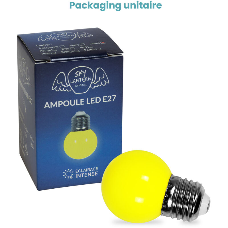 Lot De 20 Ampoules Guirlande Guinguette Led E27 Transparentes