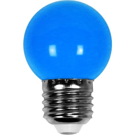 Ampoule LED pour guirlande type guinguette 1W G45 E27 Bleue
