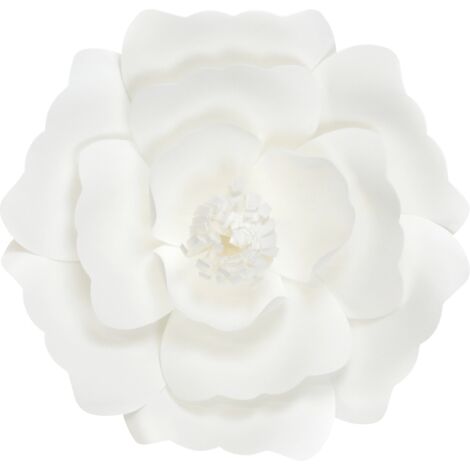 Fleur En Papier Anémone Blanc 20 cm - Blanc