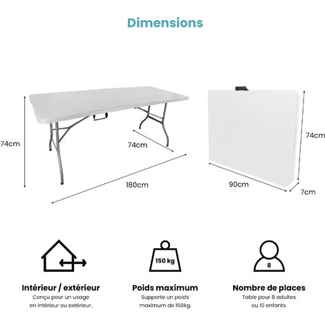 Table camping chaise pliante - Achat / Vente pas cher