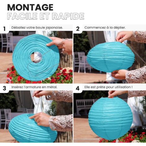 Henjjras Witte ronde papieren lampenkap 50cm (19 inch) Chinses lantaarn hanglamp schaduw, grote opvouwbare lampenkap