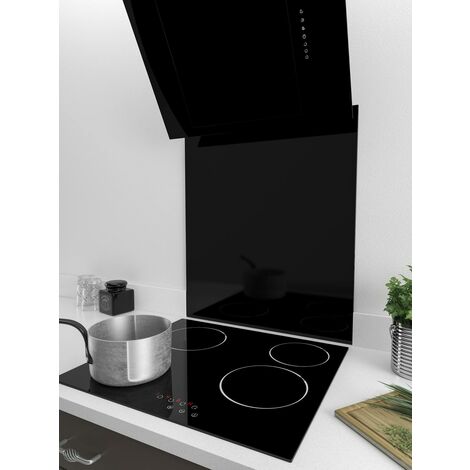 MyAppliances BSB675 60cm x 75cm Black Glass Splashback