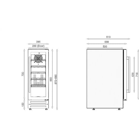 Edesa ART29641 30cm Stainless Steel Wine Cooler