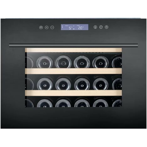 Innocenti ART29647 60cm Built In Column Black Glass Wine Cooler (1/4)