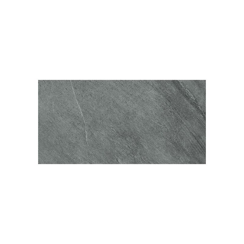 Carrelage anti-dérapant en grès cérame rectifié effet pierre CAIRNS GRIGIO  SCURO ANTISLIP 30X60 - 1,08m² - As de Carreaux