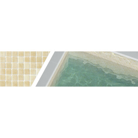 Mosaique piscine antidérapante - Nieve beige ocre orangé 3108 31.6