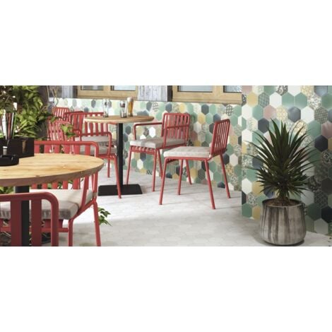 Carrelage tomette blanche mate 26.5x51 cm HEX WHITE - 0.95m²