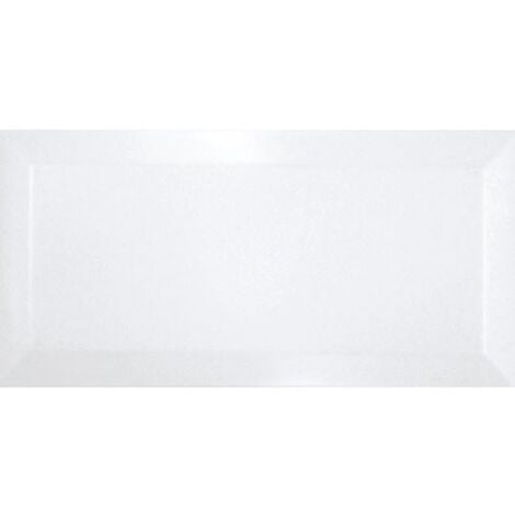 Carreau métro Blanc mate 7.5x15 cm - 1 m²