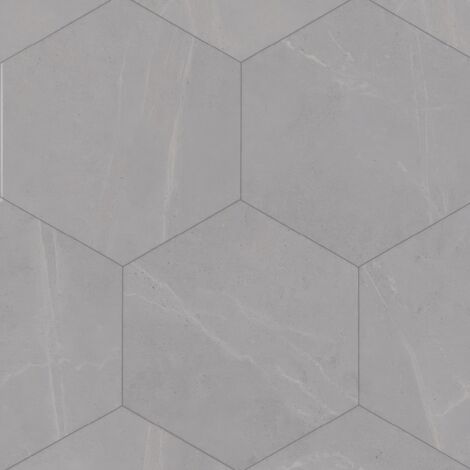 Carrelage Hexagonal - Gris Clair Mat - 51,9 x 59,9 cm