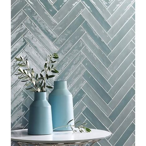 Carrelage effet zellige PIASTRELLA ACQUA 5x25 cm