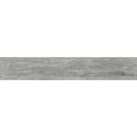 Carrelage imitation parquet rectifié moderne mat 20x120 DENALI GREY R10 - 1.20 m²