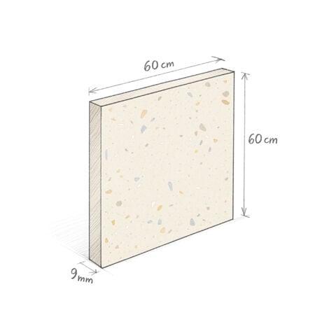 Carrelage style terrazzo COMINO TUTTI FRUTTI 60x60 cm - 1,44 m²