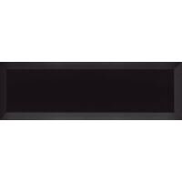 Carrelage mural uni noir brillant 10x30 cm biseauté – Finition miroir pour salle de bain et cuisine – Fabrication espagnole – Ribesalbes