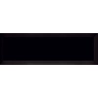 Carrelage métro biseauté 10x30 cm noir mat – Aspect mat élégant – Pour murs intérieurs – 1.02m² – Ribesalbes
