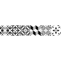 Carrelage style parquet ciment ARTIC BLACK 15x90 cm - 1.08m²
