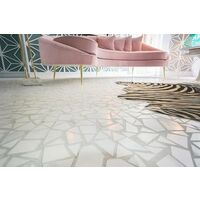 Carrelage mosaique sur trame éclats marbre 30x30 cm Mosaico Necci Blanco - unité