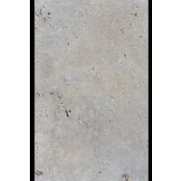 Carrelage pierre naturelle TRAVERTIN SILVER gris 40x60 cm 1er choix EP.12MM - 0.99m²