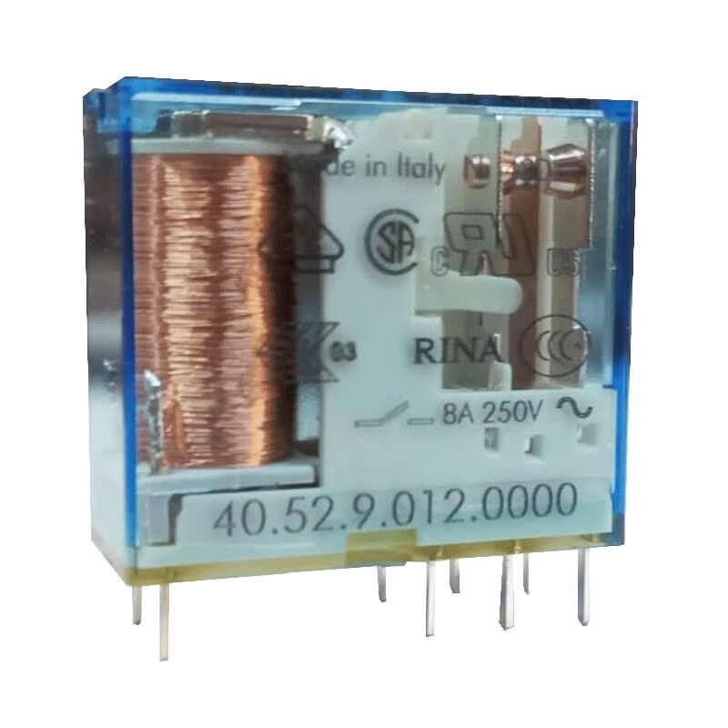 Relais PCB Miniature Finder 45.91.7.012.0310 - 16A, Bobine 12V DC, Série 45
