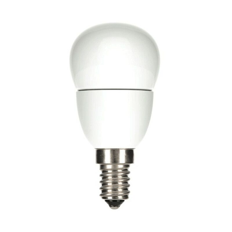 Ampoule LED verre transparent sphère E14, 2.5W, blanc froid.