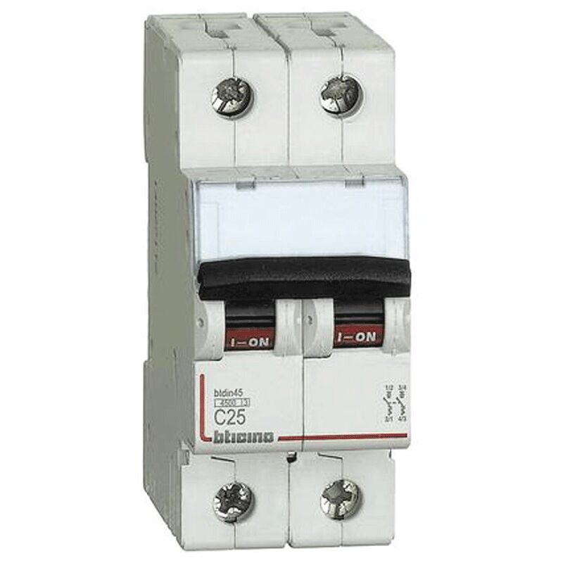 Disjoncteur Magnétothermique Triphasé 4P 20A Courbe D - 10 KA - Pour Moteurs Et Charges à Fort Démarrage