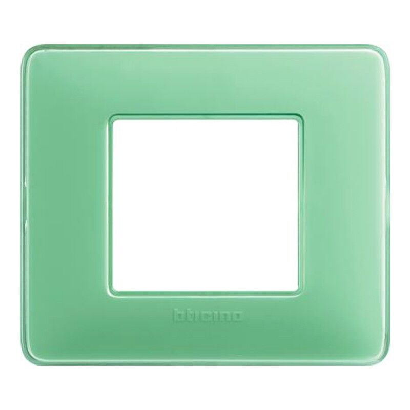 Plaque Bticino Matix 2 modules de thé vert AM4802CVC