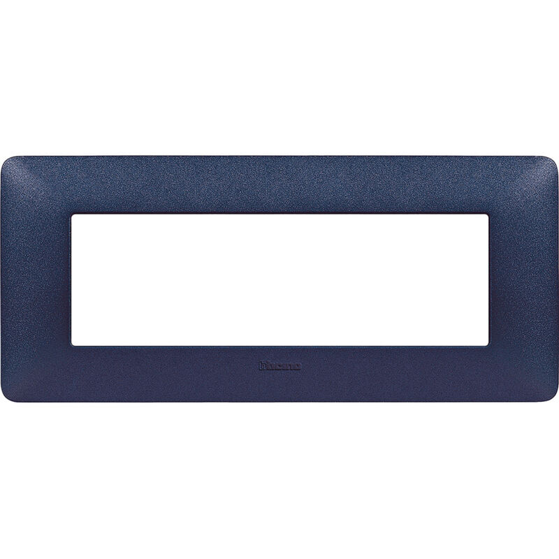 Plaque 2 Modules Bticino – Pour Une Finition Nickel En Bleu Mercure !