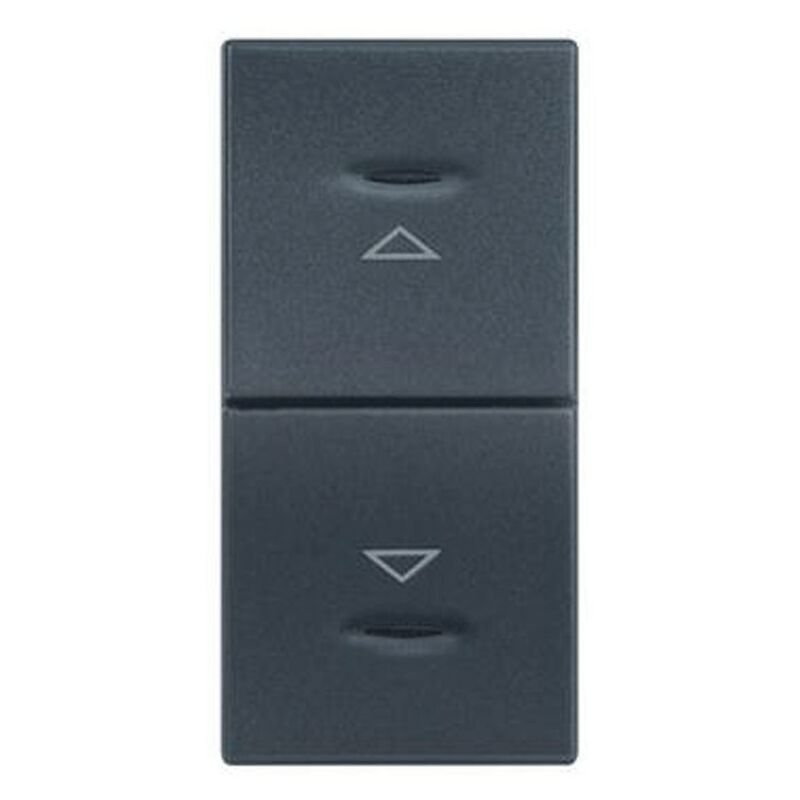 Double bouton-poussoir Legrand Vela non verrouillé anthracite 682745