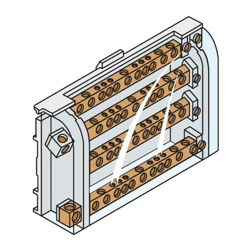Connecteur Transversal (jumper) ABB BJMI10-10 - 10 Pôles, Référence 1SNA176679R1000, 57A G32, Neuf D'origine