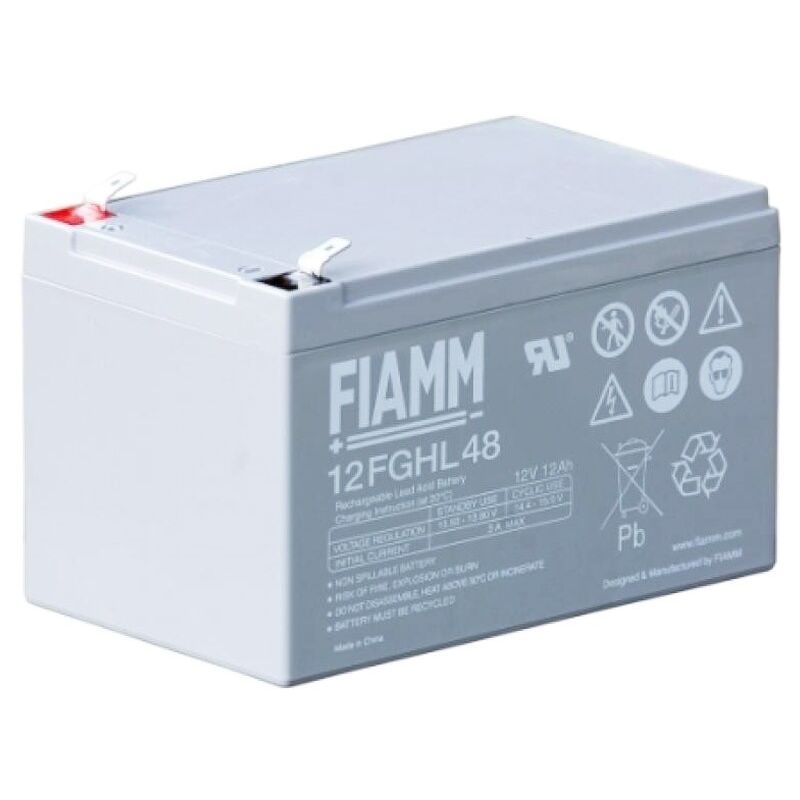 Batterie FIAMM FG20121 - 12V 1,2Ah - Pour Alarme, UPS, Photovoltaïque - Sans Entretien