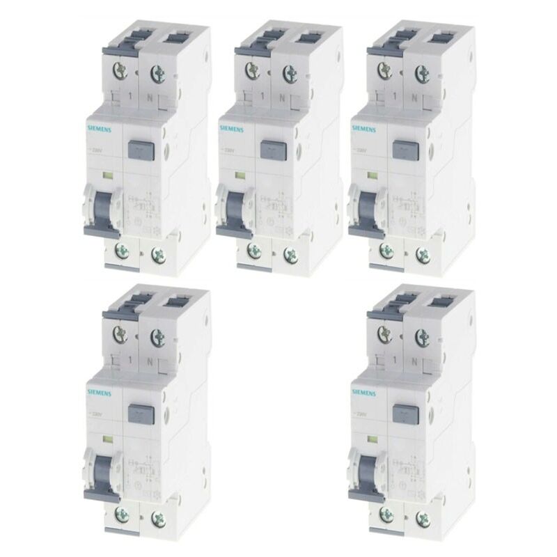 Kit Siemens différentiels magnétothermiques 20A 1P+N 30MA 4,5KA 5SU13531KK20