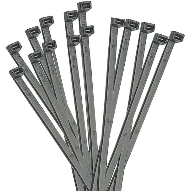 Colliers de serrage noir en polyamide Elematic 6.6 200x4,8 pcs. 100 5315/EC