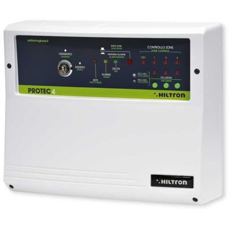 Centrale d'alarme anti-effraction Hiltron PROTEC4 – Alimentation 230V – Communicateur numérique TDXCLOUD – Zones anti-sabotage 24h