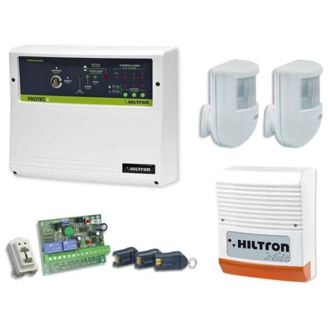 Avidsen – Système d'alarme anti-effraction 2 zones – Alimentation 230V – Batterie de secours 12V 7.5Ah – Protection IP34 - KPROTEC4
