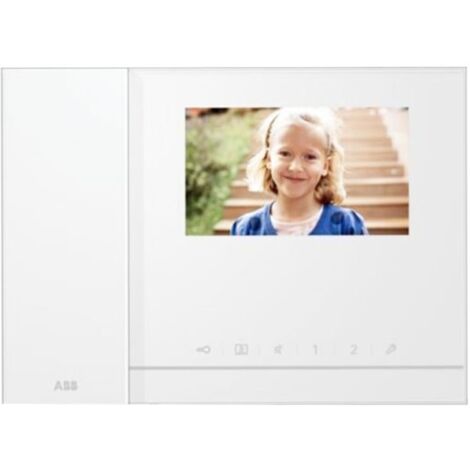 Kit Visiophone Abb couleur avec moniteur, combiné et mémoire d'images à 2 fils