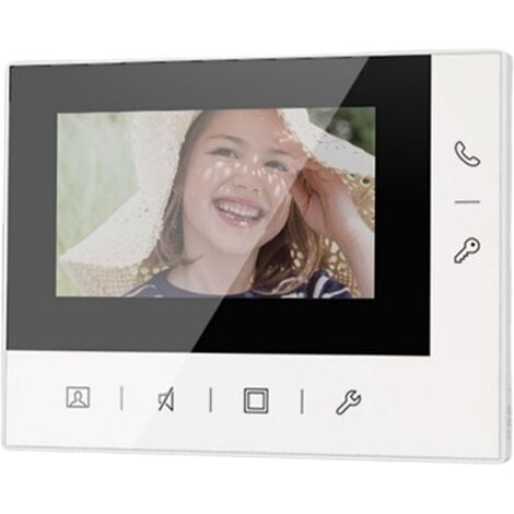 Kit Visiophone unifamilial Moniteur Abb mains libres 2 fils Panneau mural