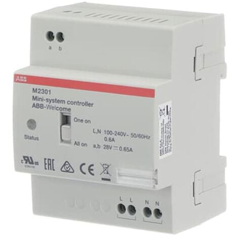 Kit Visiophone unifamilial Moniteur Abb mains libres 2 fils Panneau mural
