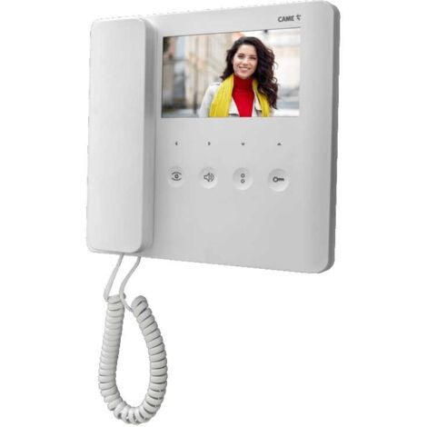 Came – Visiophone couleur avec écran LCD 5 pouces – Alimentation 15-20 V DC – Installation murale – 840CF0020