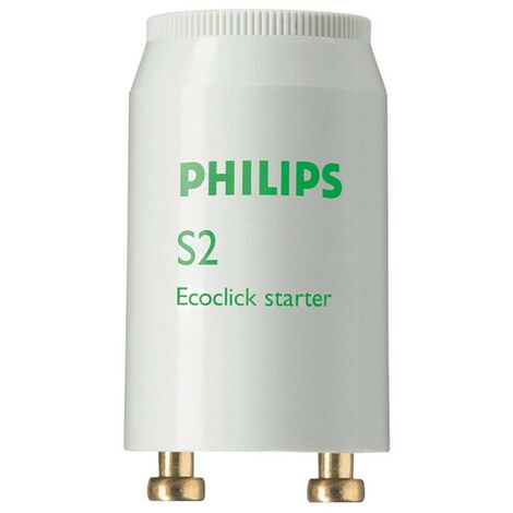 Philips – Starter 4-22W pour ballast électronique – Tension 220-240V – Dimensions 40,3 x 21,5 mm – Performance fiable pour lampes fluorescentes