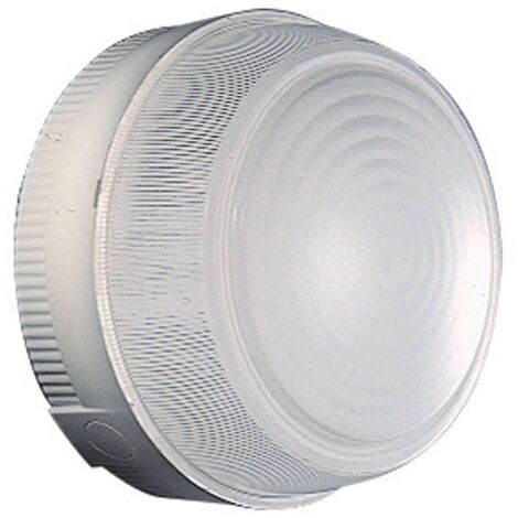 Gewiss plafonnier rond diamètre 180mm E27 IP44 gris GW80651 (1/2)