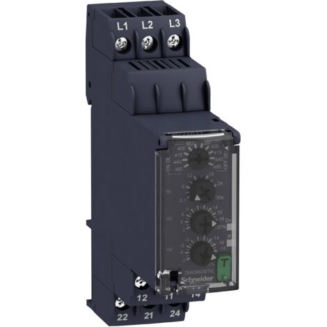 Relais de surveillance 380, 380 - 480, 480 V/DC, V/AC 2 inverseurs (RT) Schneider Electric RM22TR33 1 pc(s) X841341