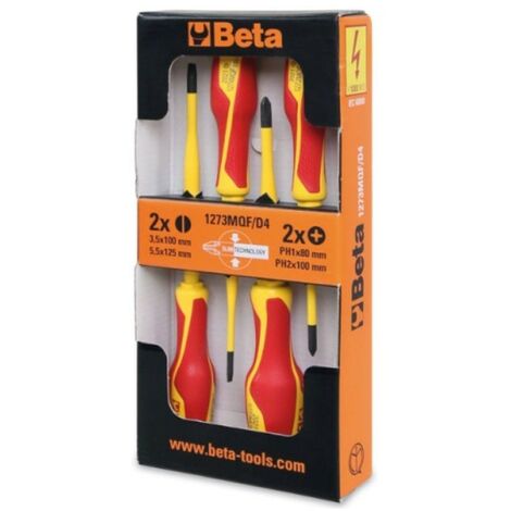 Jeu de 6pcs. tournevis isoles 1000V Beta 1273MQ/D6 (1/4)
