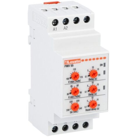 Relais Lovato voltmétrique monophasé AC-200-240VAC 50-60HZ PMV55A240 (1/5)