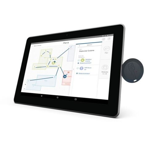 Kit de programmation domotique – Tablette 10'' Android + clé USB YOKEY KITYPRO – Gestion jusqu'à 500 modules – Application YOKIS Pro