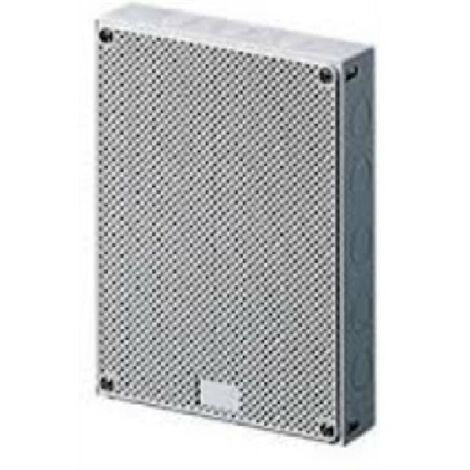 Panneau de commande Gewiss avec porte réversible alvéolaire blanc GW42008 (1/2)