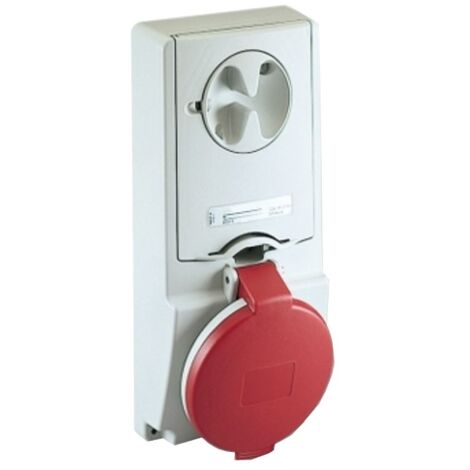 Prise verrouillée verticale Schneider 3X16A+T 400V IP44 82135 (1/2)