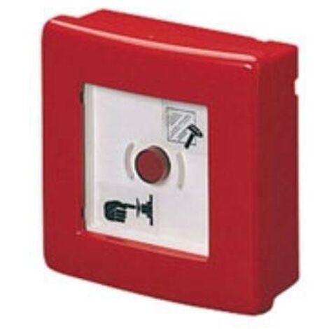 Centrale Gewiss étanche pour urgence IP55 avec bouton-poussoir éclairable GW42201