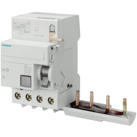 Bloc différentiel Siemens 4P 63A 500mA type AC 3 modules pour 5SY 5SM27450