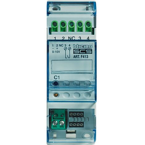 Actionneur Bticino dimmer avec 1 sortie 2 modules DIN F413N (1/2)