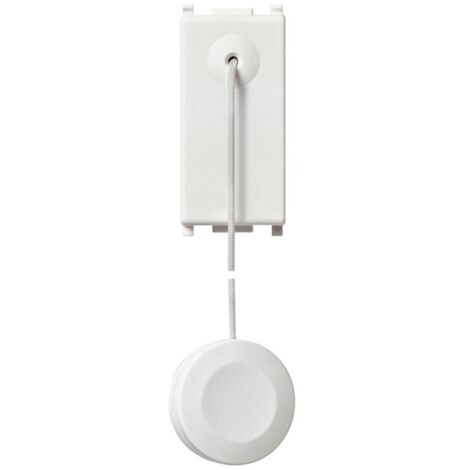 Bouton de tirage Vimar Plana 1P NO 10A 250V Blanc 14052