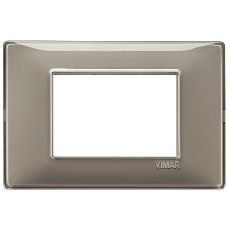 Vimar Plana plaque 3 modules couleur cendre 14653.40